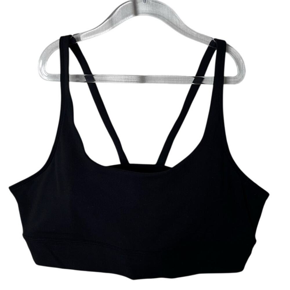 Vuori Yosemite Longline Bra Black Size L Strappy Back Sports Bra VW1192